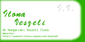 ilona veszeli business card